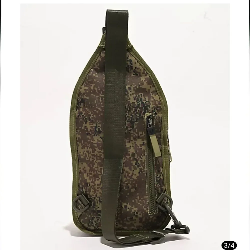 True Religion‎ Yeta Green Camo Skater Crossbody Sling Bag NWOT